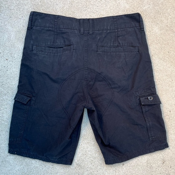 Men's Oakley Shorts Black Solid 32 Cargo Pocket Zip Beach Summer Flat Casual - Picture 5 of 11